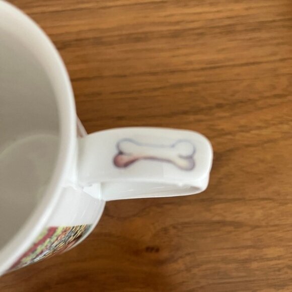 KINGSBURY Fine Bone China Mug Coffee Three Dogs Bone Ball Motif Dog Lover Gift - Picture 10 of 13